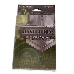 GI Joe Rise of Cobra 8 Party Invitations Envelopes Thank You Postcards Am Grtngs